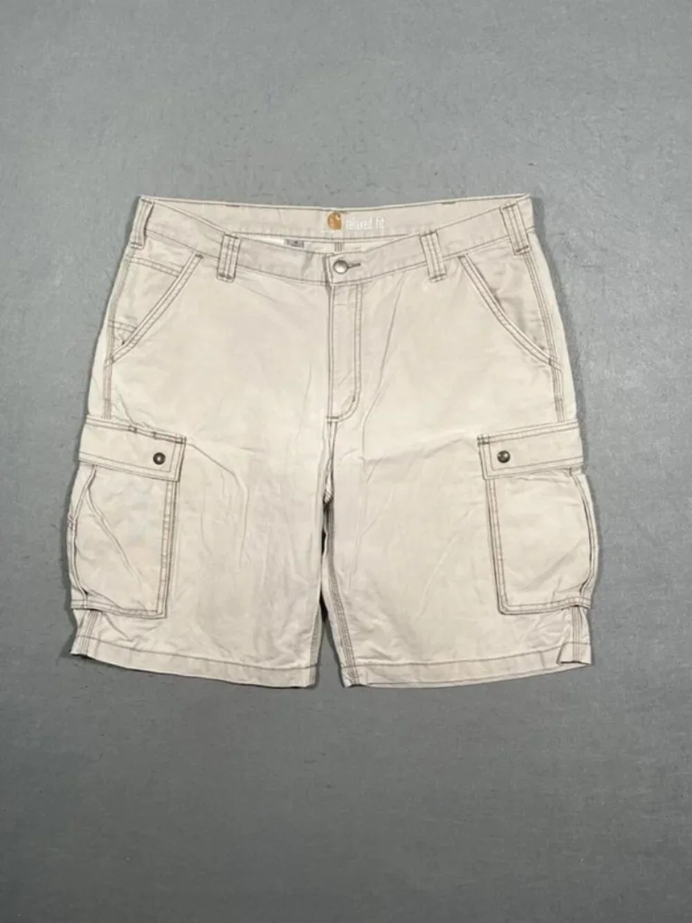 Carhartt Cream Cargo Shorts Workwear Utility W38 I11